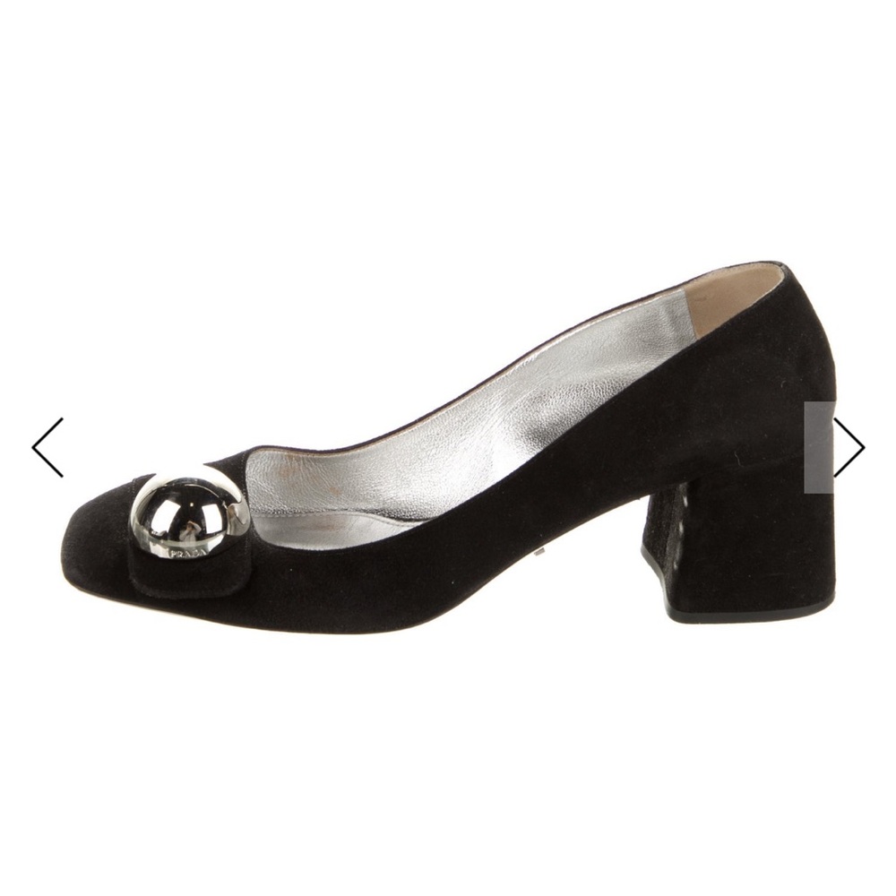 Prada Black Suede Pumps